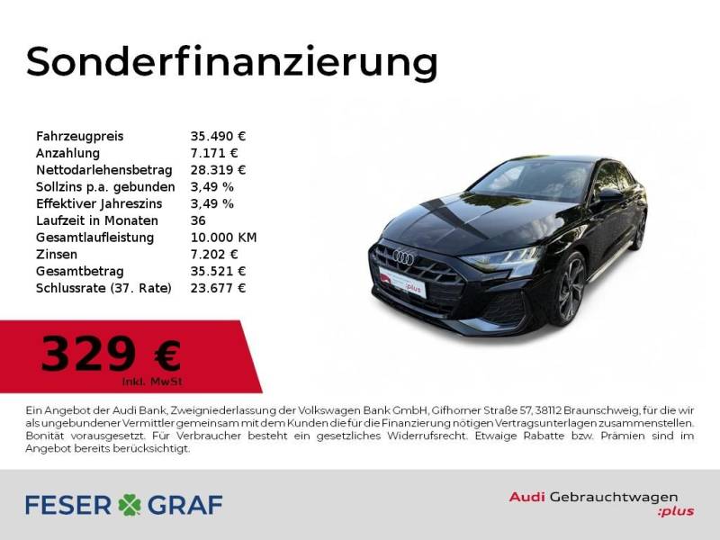 Audi A3 Limousine S line 35TFSI Navi+/SHZ/SONOS/HUD/A