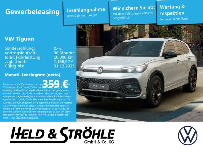 Volkswagen Tiguan R-Line 2,0l TSI DSG AHK WKR BLK SOUND