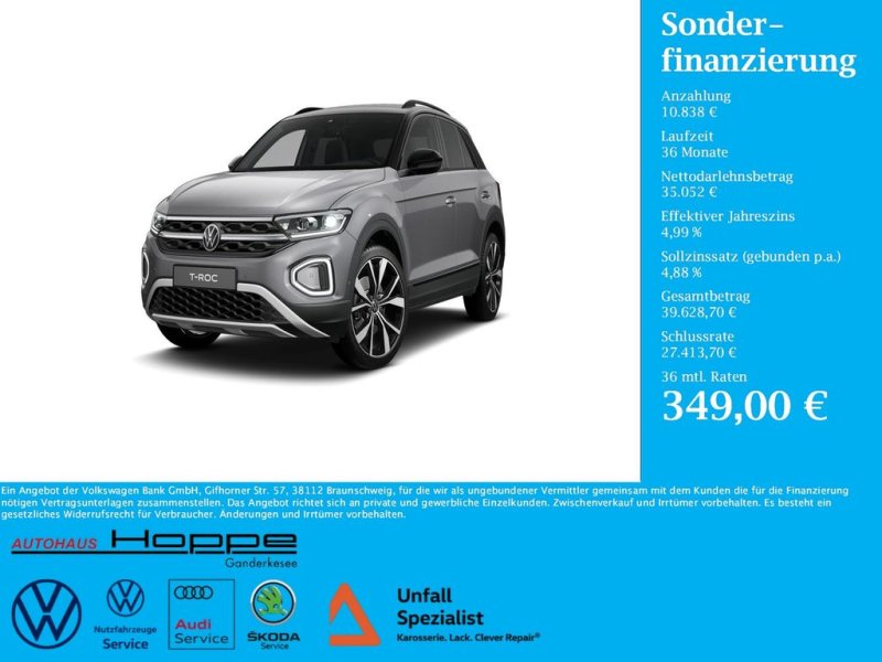 Volkswagen T-Roc Style 2.0 l TDI DSG+AHK+RFK+BLACKSYTLE