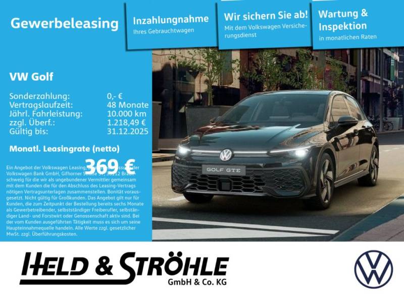 Volkswagen Golf GTE 1.5l DSG AHK BLK WKR DCC PANO IQ-Light