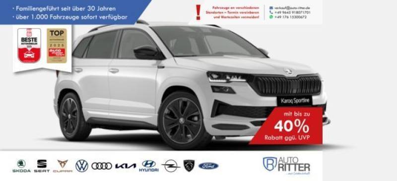 Skoda Karoq Sportline ACC-AHK-RFK-LED-Carplay-Klima...