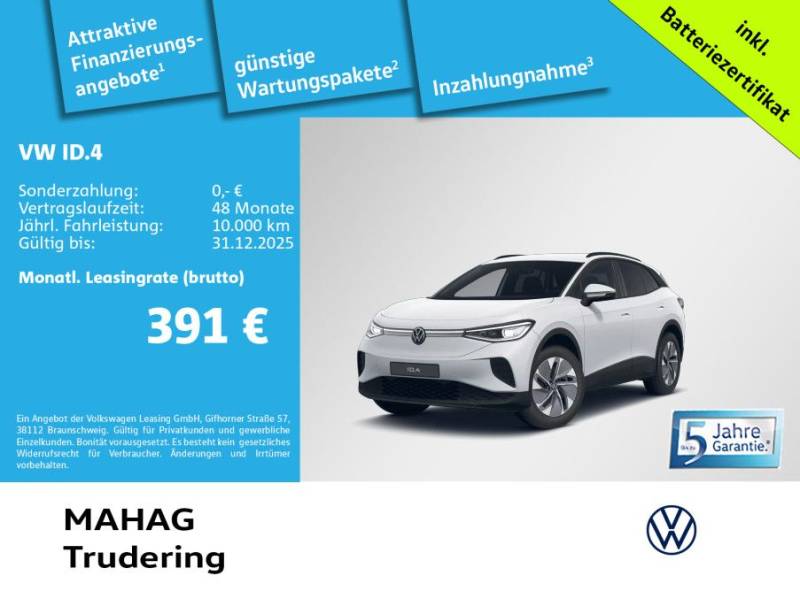 Volkswagen ID.4 Pro 210kW WärmePu CCS IQ.Light Navi ParkPil