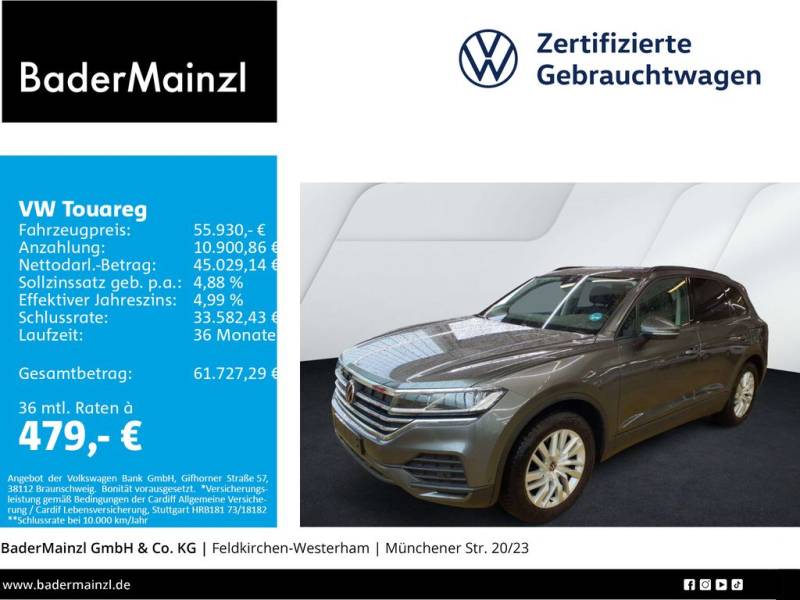 Volkswagen Touareg 3.0 TDI 4M AHK Navi SHZ Leder Kam. Luft