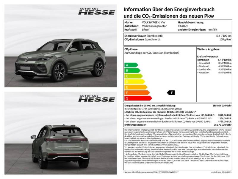 Volkswagen Tiguan R-Line 2,0 l TDI SCR 4MOTION 142 kW (193