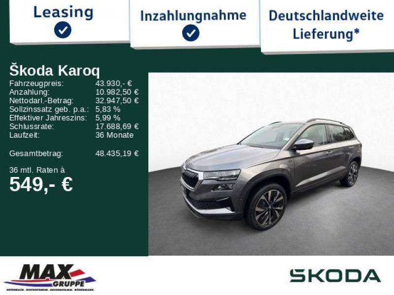 Skoda Karoq Tour 1.5 TSI 110kW 360°+PANO+AHK+NAVI+LED