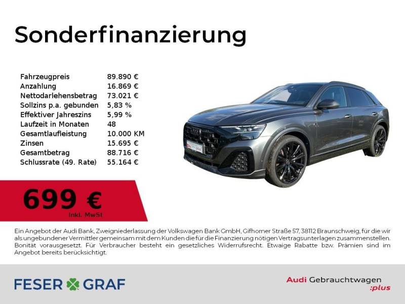 Audi Q8 50 TDI quattro Matrix/AHK/Standhzg./S-line/AC