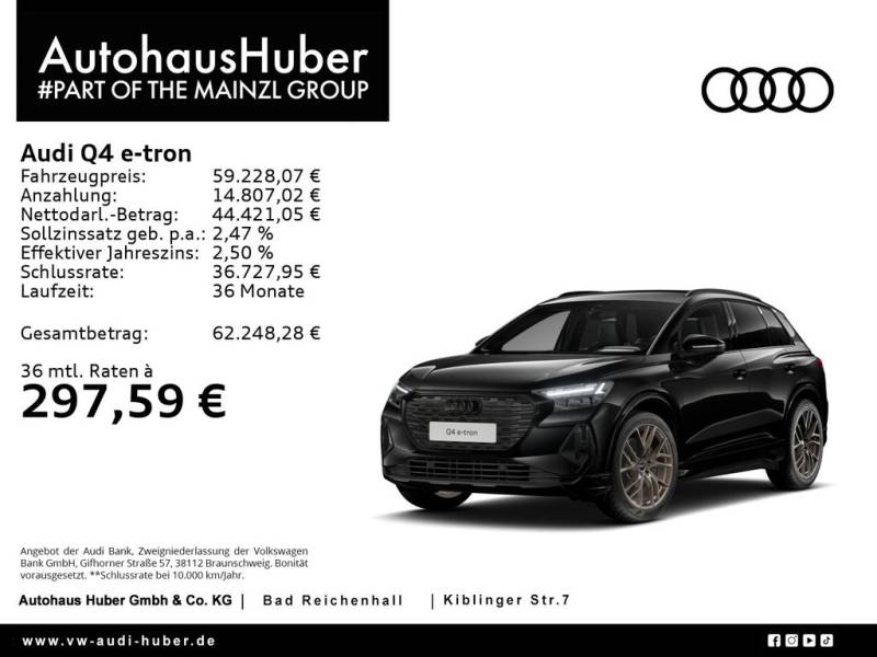 Audi Q4 45 e-tron quattro edt S line MATRIX NAV AHK