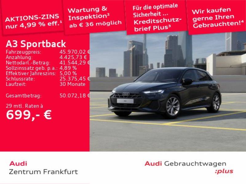 Audi A3 Sportback 35 TFSI S tronic S line LED ACC DAB