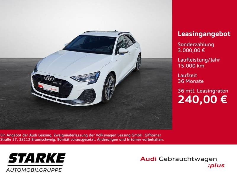 Audi A3 Sportback 30 TFSI S tronic S line NaviPlus LE