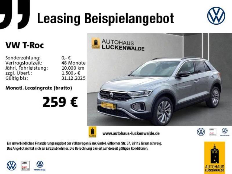 Volkswagen T-Roc 1.5 TSI Goal DSG *ACC*R-CAM*NAV*LED*SHZ*
