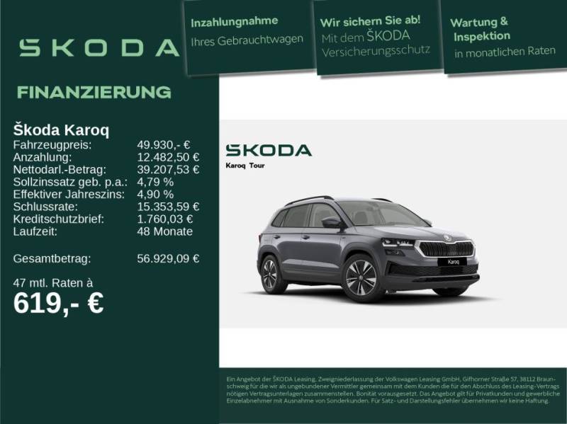 Skoda Karoq Tour 2,0 TDI 110kW 4x4 AHK R-KAM KESSY SHZ