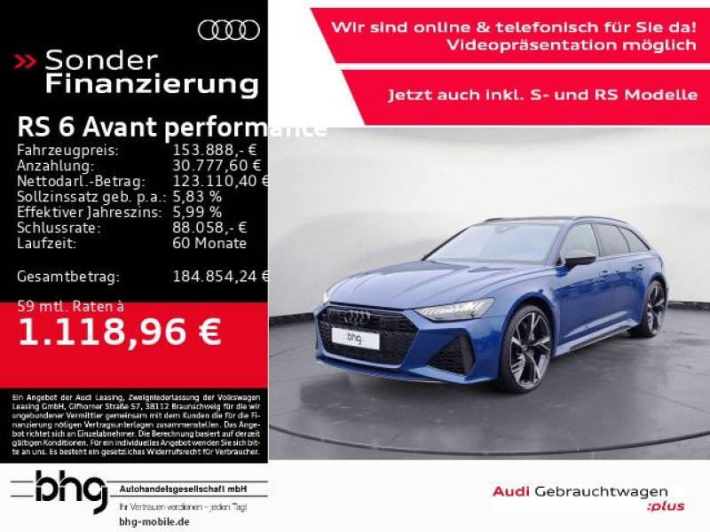 Audi RS 6 Avant performance tiptronic *630PS*
