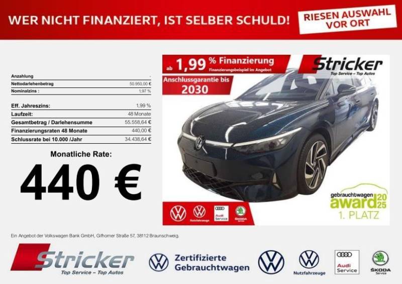 Volkswagen ID.7  GTX Tourer 210/86 440,-ohne Anzahlung AHK