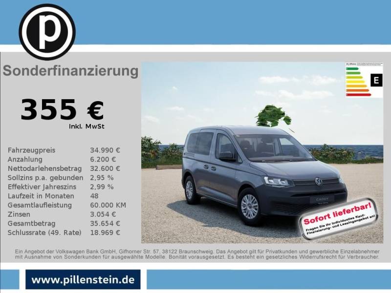 Volkswagen Caddy 5-Sitzer KLIMA SITZH KAMERA PDC HECKKLAPPE