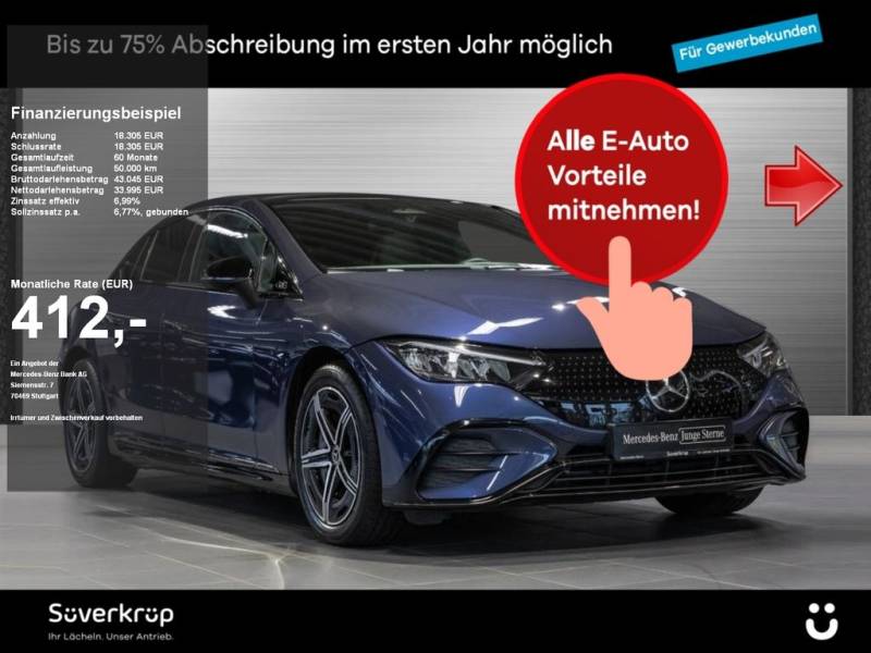 Mercedes-Benz EQE 300 , BURM AMG NIGHT SPUR PANO DISTR KAMERA