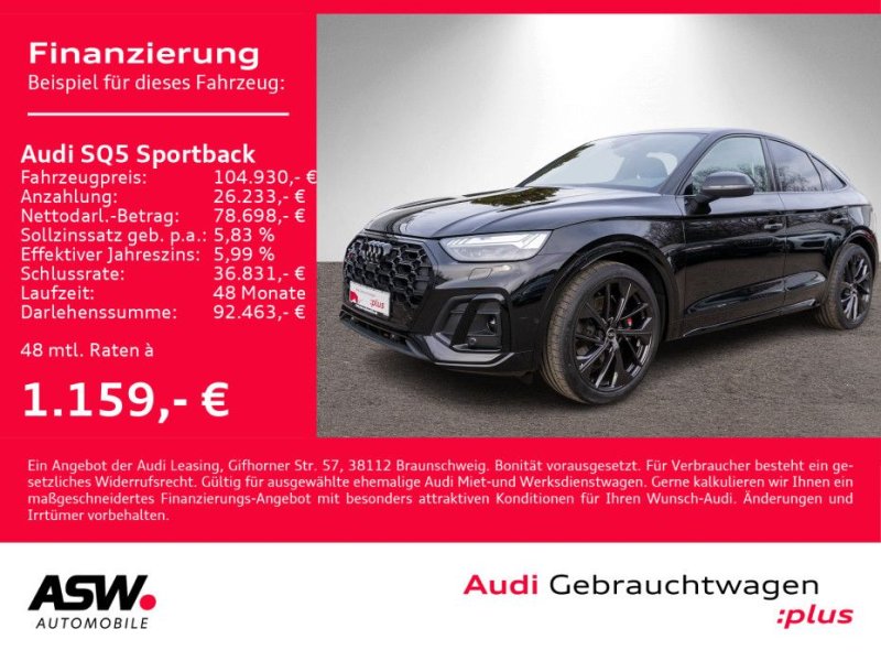 Audi SQ5 Sportback 3.0TDI quattr tiptron BandO Pano AHK