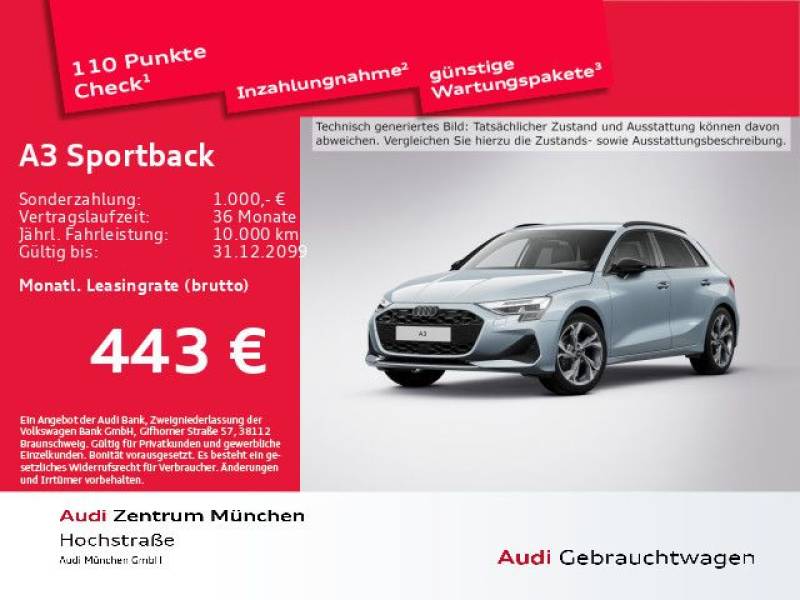 Audi A3 Sportback Advanced TFSI 110 kW S tronic