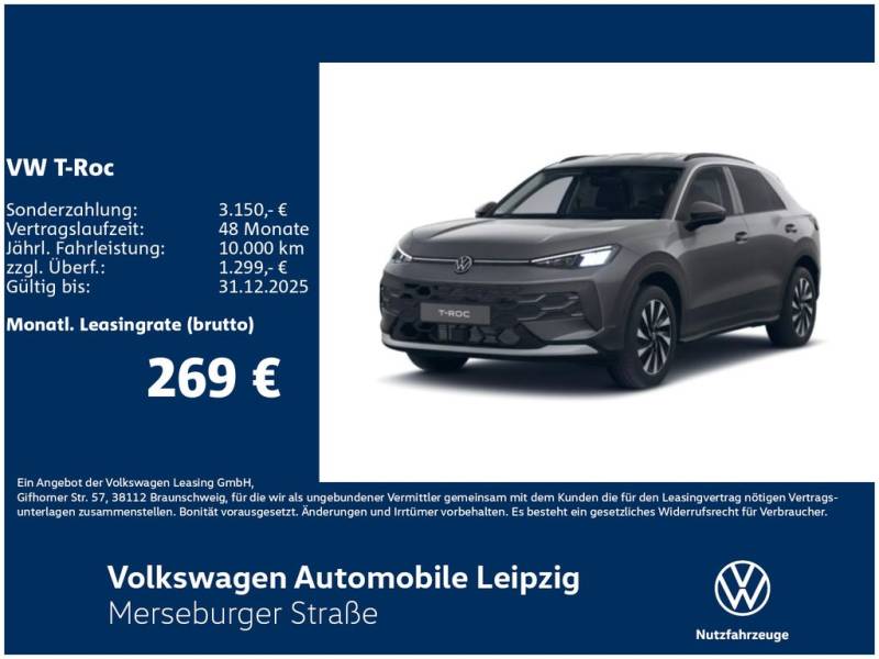 Volkswagen T-Roc Life 1.5 l eTSI 85 kW DSG*KLIMA*GJR