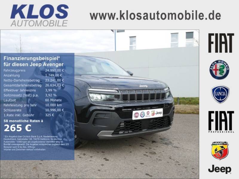 Jeep Avenger LONGITUDE e-Hybrid 1.2 110PS DCT6 WINTER