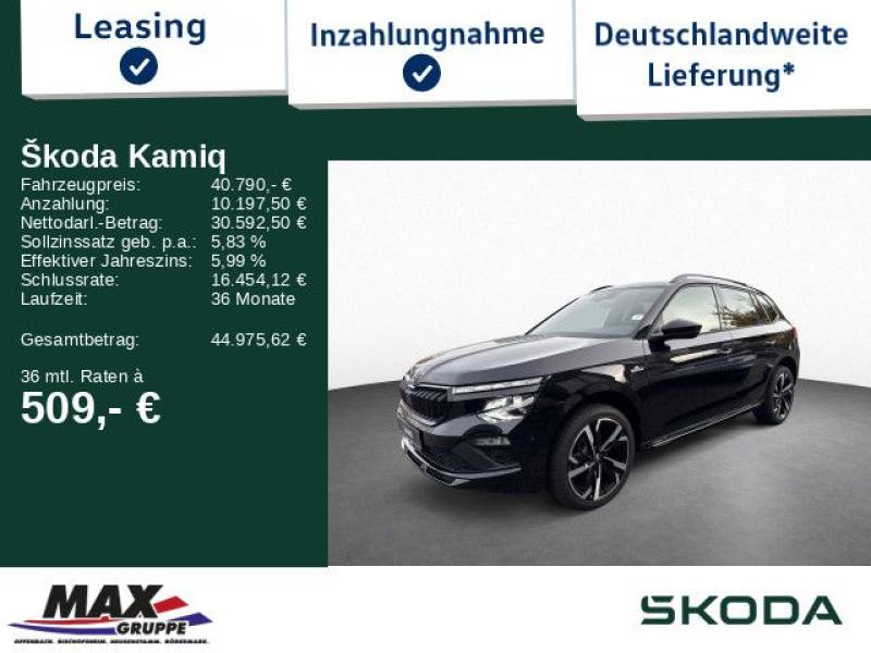 Skoda Kamiq Monte Carlo 1.5TSI110kW MATRIXLED*PANO*KAM