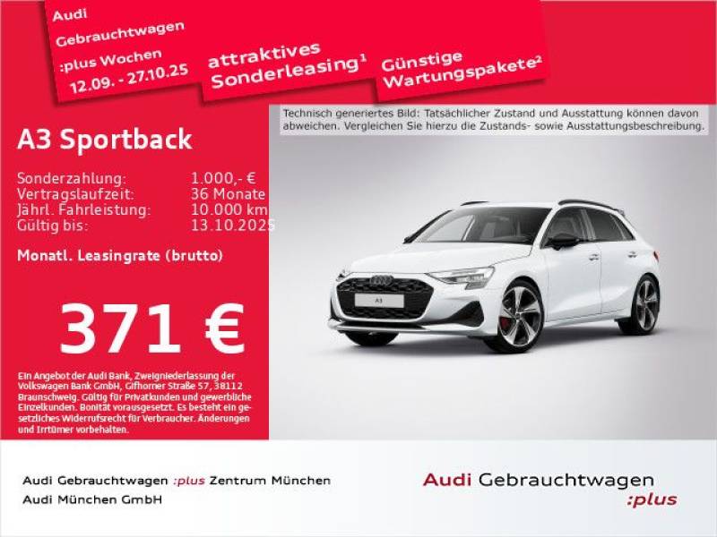 Audi A3 Sportback 35 TDI S tronic advanced Carbon/SON