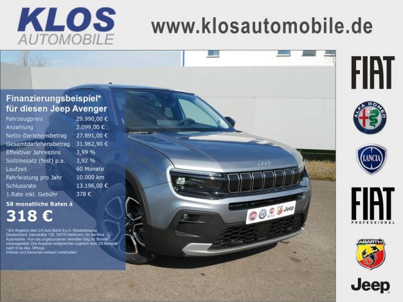 Jeep Avenger SUMMIT e-Hybrid 1.2 110 PS DCT6 SCHIEBED