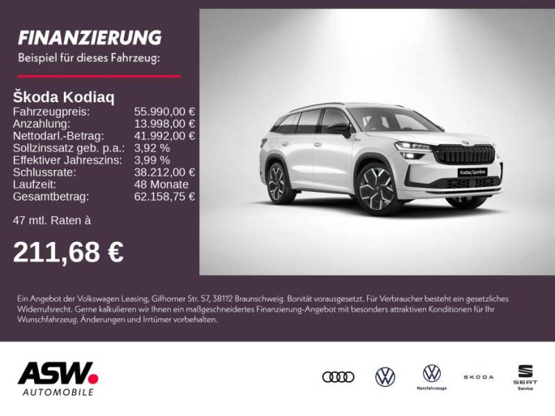 Skoda Kodiaq Sportline 1,5 TSI iV 204PS DSG ACC AHK