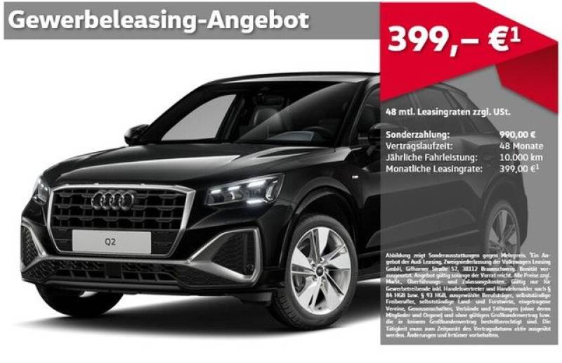 Audi Q2 35 TFSI UPE 50.735,00 EUR S line, AHK, Standh