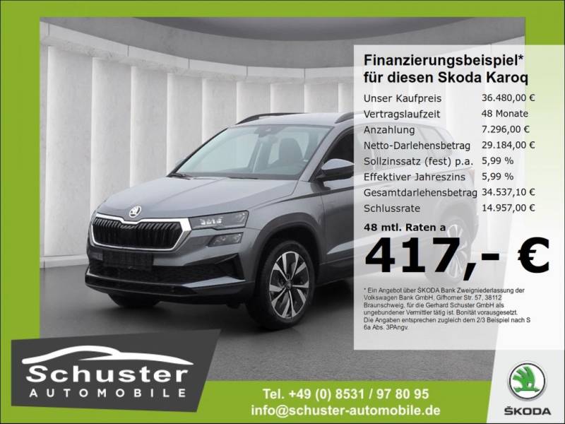 Skoda Karoq BALANCE 1.5TSI*DSG AHK MatrixLED ACC R-Kam