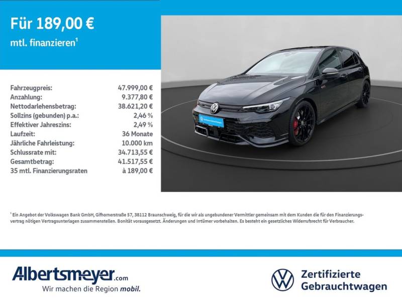 Volkswagen Golf VIII GTI Clubsport 2.0 TSI +DSG+NAVI+LM++
