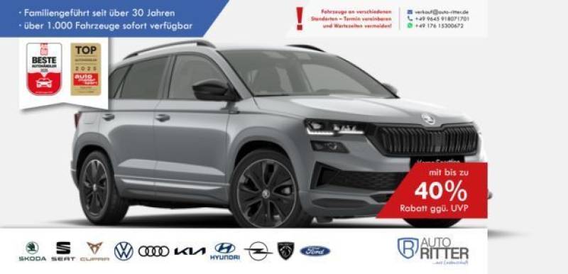 Skoda Karoq Sportline ACC-AHK-RFK-LED-Carplay-Klima...