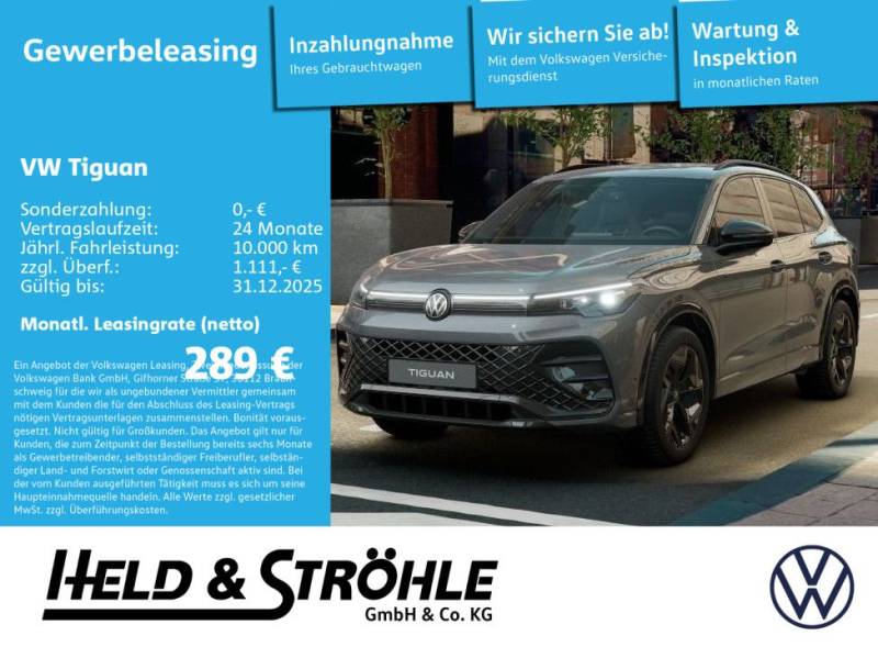 Volkswagen Tiguan R-Line 2.0 TSI /204PS / BLK / WKR /  SHZ