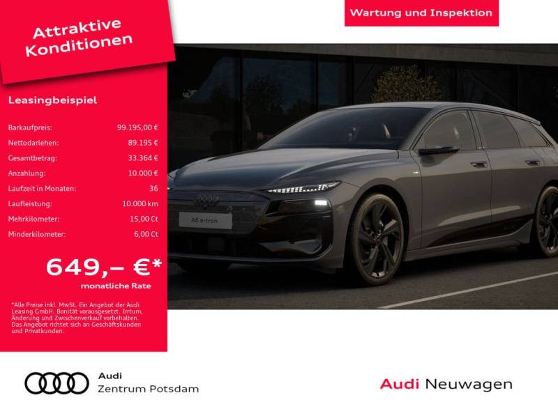 Audi A6 Avant e-tron performance HUD BandO STANDHZ PANO