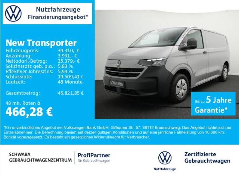 Volkswagen NEW Transporter 2.0 TDI KR *5-Jahre-Garantie*