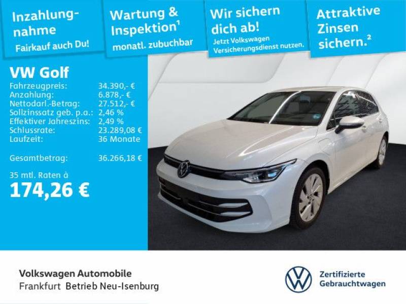 Volkswagen Golf VIII 1.5 TSI DSG eHybrid Style Navi IQ.Ligh