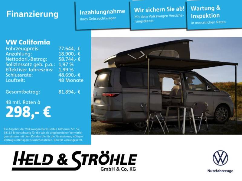 Volkswagen California Beach Camper TDI DSG Aktionsfahrzeug!