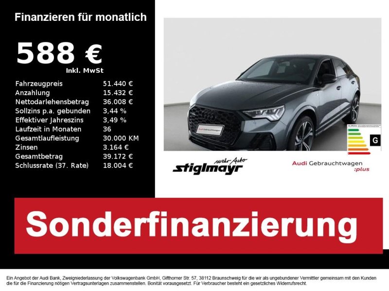 Audi Q3 Sportback S line 40 TFSI quattro ACC+AHK+MATR