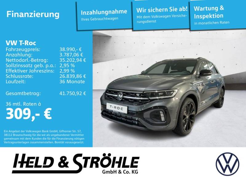 Volkswagen T-Roc R-Line Black 1.5 TSI DSG AHK LED NAVI KAM