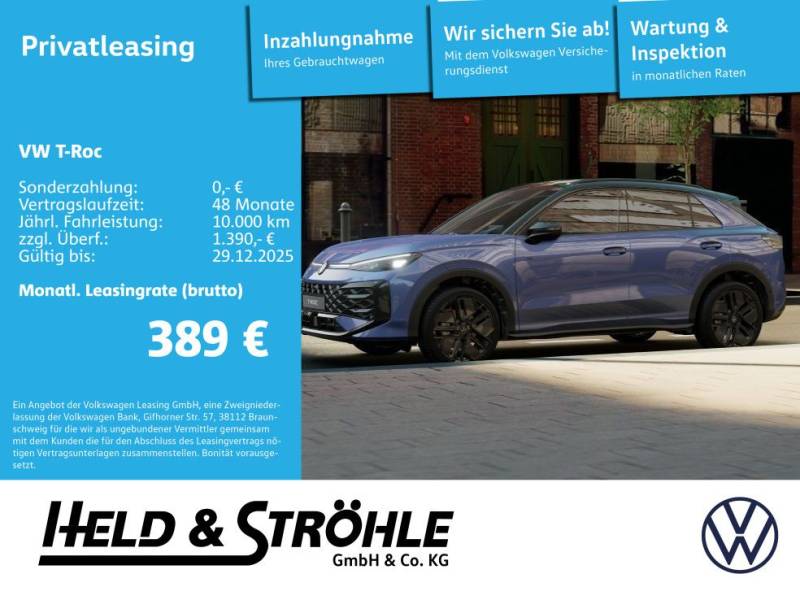 Volkswagen T-Roc R-Line 1.5 eTSI Navi / IQ-Light / SHZ / AC