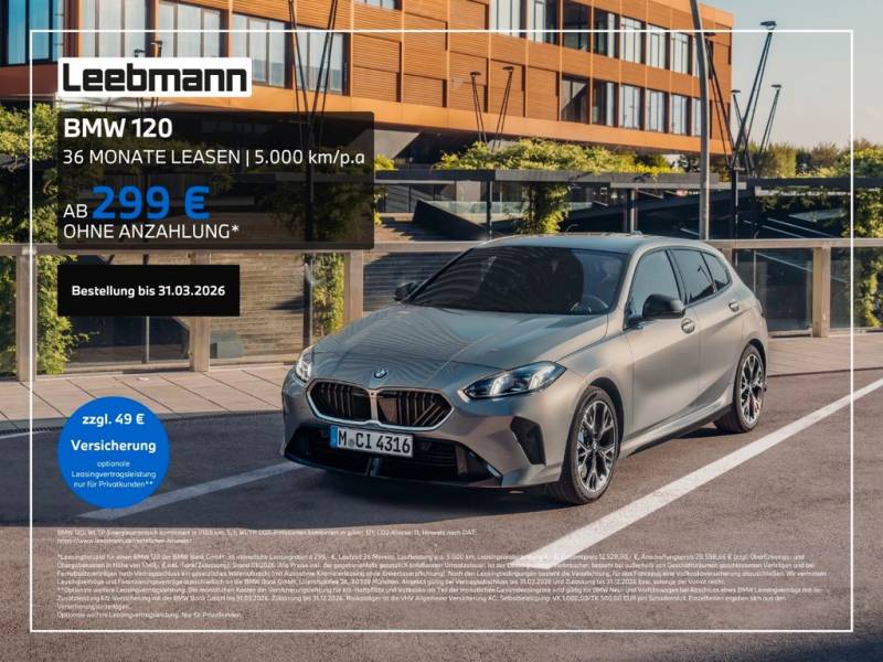 BMW 120 Aktion! Jahresstart! Frei konfigurierbar!