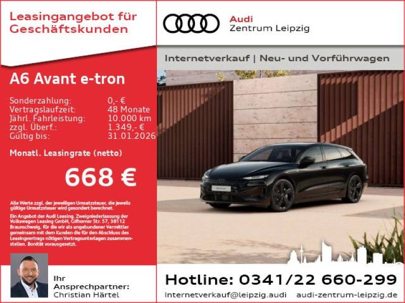 Audi A6 Avant e-tron performance Wärmepumpe*AHK*Sline