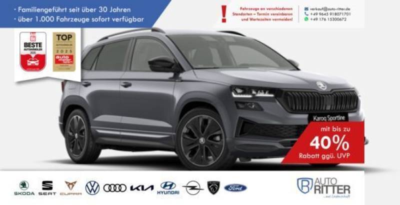 Skoda Karoq Sportline ACC-AHK-RFK-LED-Carplay-Klima...