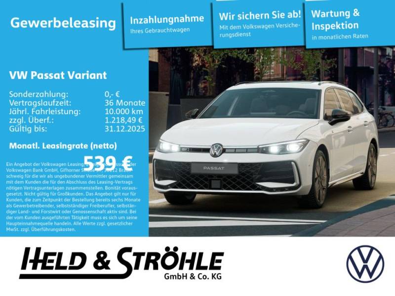Volkswagen Passat Variant R-Line 2.0TDI AHK AKTIONSZULASSUN