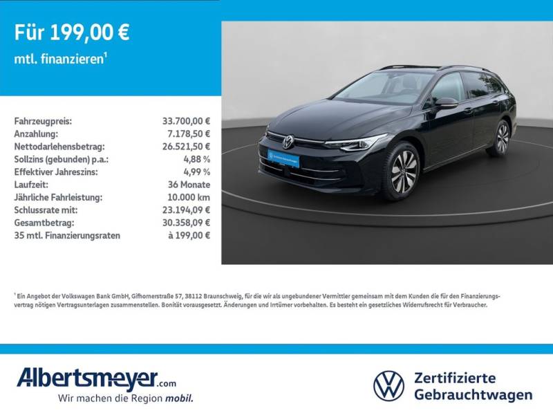 Volkswagen Golf VIII Variant 1.5 eTSI GOAL +DSG+NAVI+LED+LM