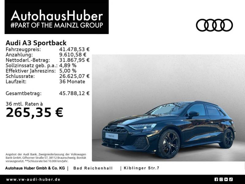 Audi A3 Sportback S line TFSI S tronic
