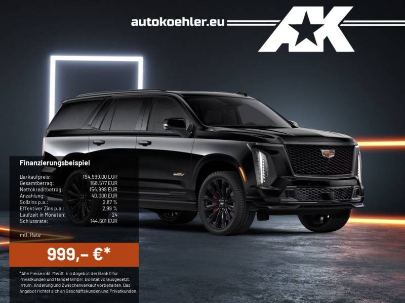Cadillac Escalade V-Series MY2025 682 PS VOLL!!!!!