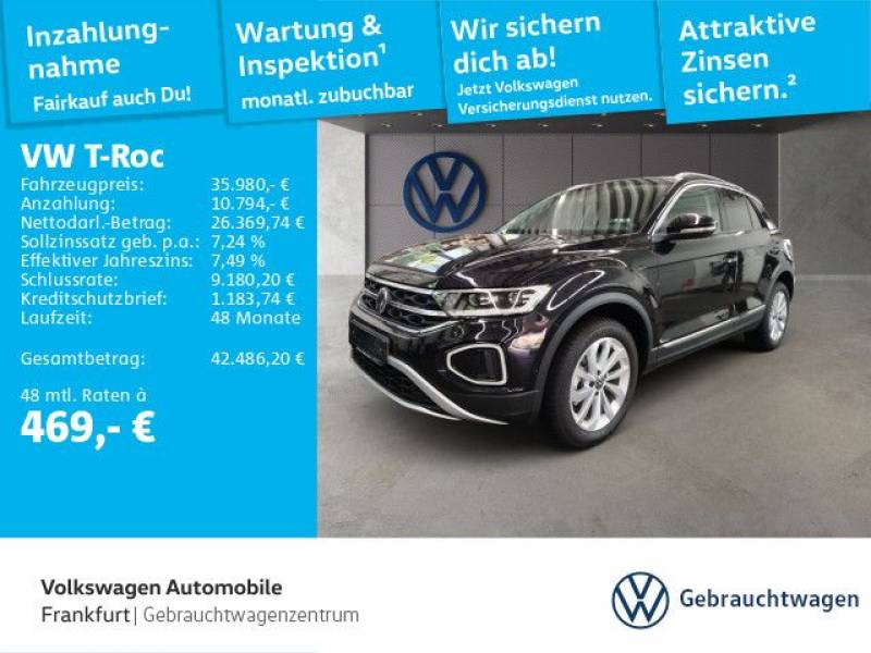 Volkswagen T-Roc 1.5 TSI DSG Style Navi LEDPlus DAB+ FrontA