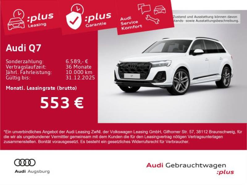 Audi Q7 S line 45 TDI qu. *AHK*HdUp*Luft*Matrix*8fach