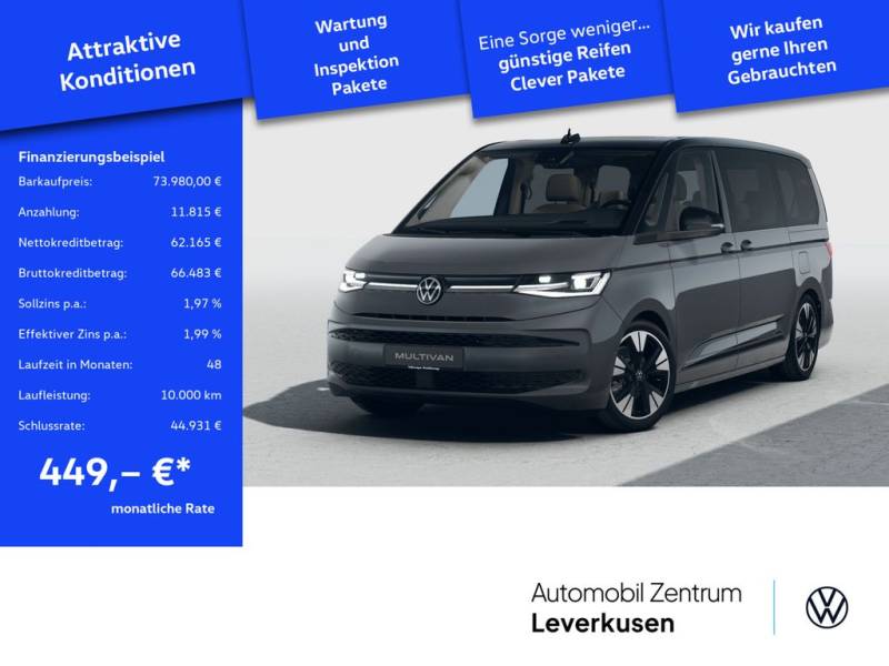 Volkswagen T7 Multivan TDI Edition Lang PANO AHK H/K KAM
