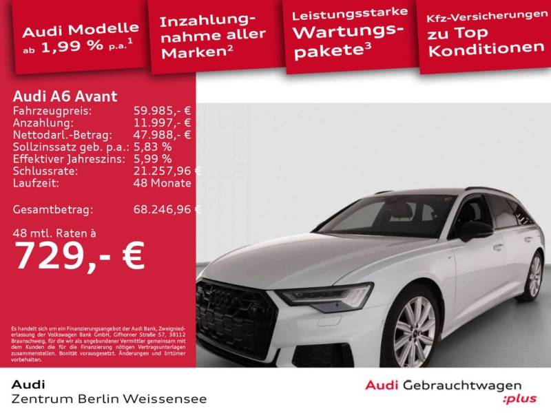 Audi A6 Avant 55 TFSI e S-TRO*QU*S-LINE*MATRIX*AHK*RF